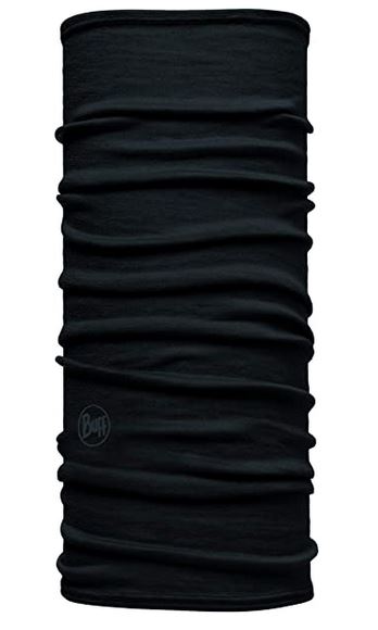 Buff Kids Lightweight Merino Wool Multifunktionstuch 104779 solid black