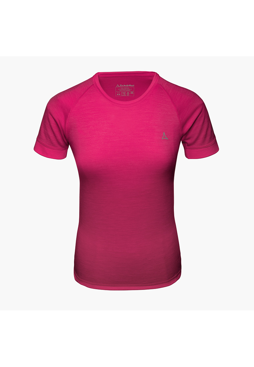 Schöffel Damen Merino Sport Shirt 1/2 Arm 11340 pink