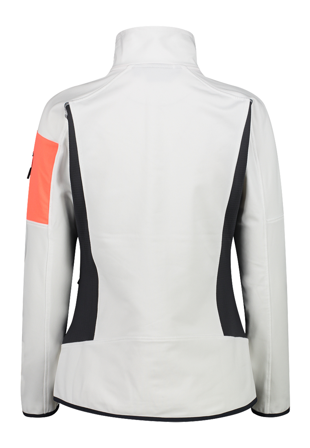 CMP Damen Hybridjacke Knit Tech Fleece und Stretch Performance 33H1936 weiss-grau