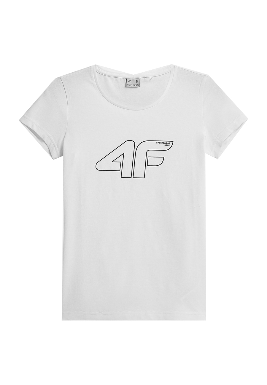 4F Damen Baumwoll T-Shirt mit Aufdruck H4Z21-TSD028 S22