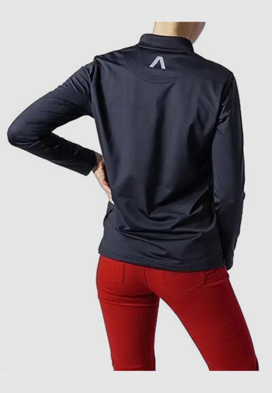 ALBERTO Golf Damen Lotte Drycomfort Langarm Poloshirt 6401 dunkelblau