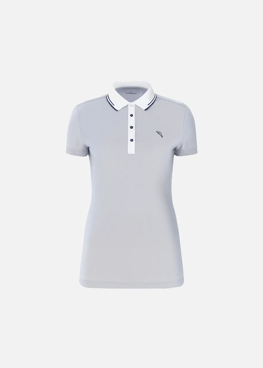 Chervo Damen Golf Poloshirt ANTONINA 64902 dunkelblau