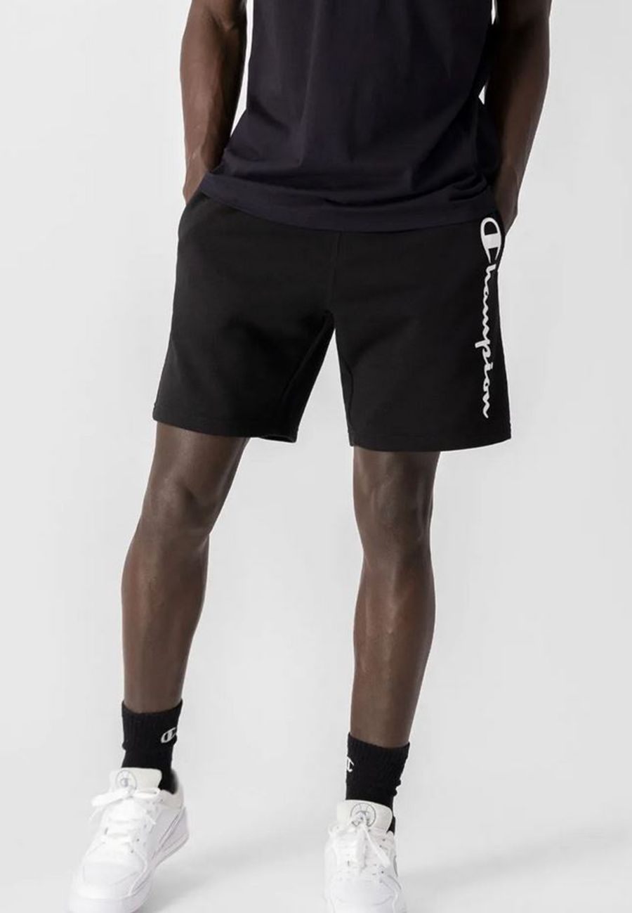 Champion Herren Bermuda Short mit vertikalem Logo 217438 schwarz