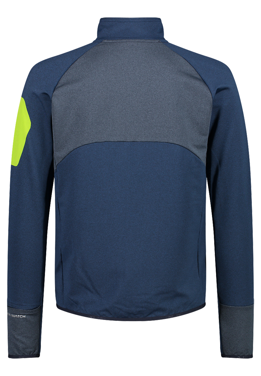 CMP Herren Leicht Grid-Tech Fleece-Jacke mit aufgeklebter Tasche 33L6617 dunkelblau