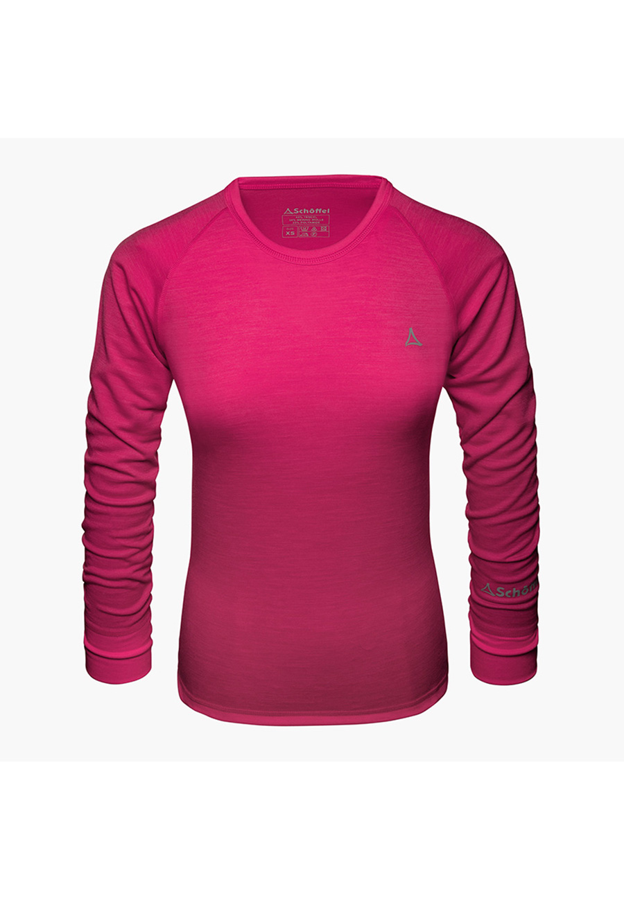 Schöffel Damen Merino Sport Shirt Langarm 11341 pink