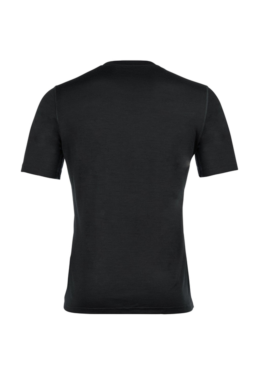 Odlo Herren Natural Merino 200 Base Layer T-Shirt mit Rundhalsausschnitt 111702 schwarz 