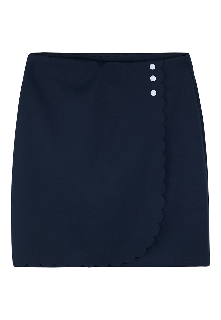 J.Lindeberg Damen ANNA Skirt Golf Rock mit Innenhose dunkelblau